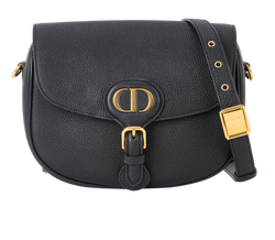 Medium Bobby Bag, Leather, Black, MII, 3*